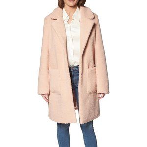 MAUVE French Connection Teddy Faux Shearling Coat
